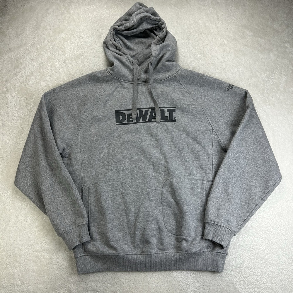 Dewalt Hoodie Sweatshirt Mens X-Large Gray Work Tools